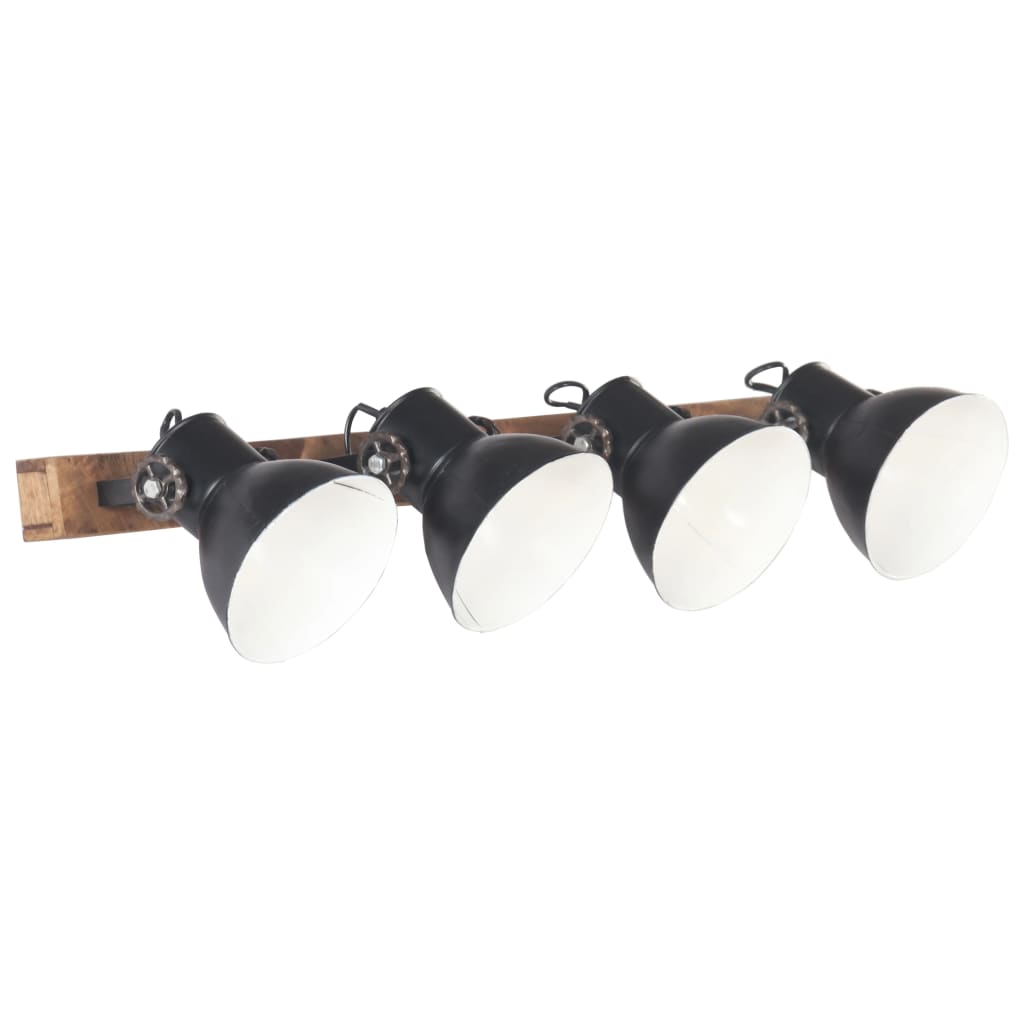 Wandlamp industrieel E27 90x25 cm zwart is nu te koop bij PeponiXL, paradijselijk wonen!