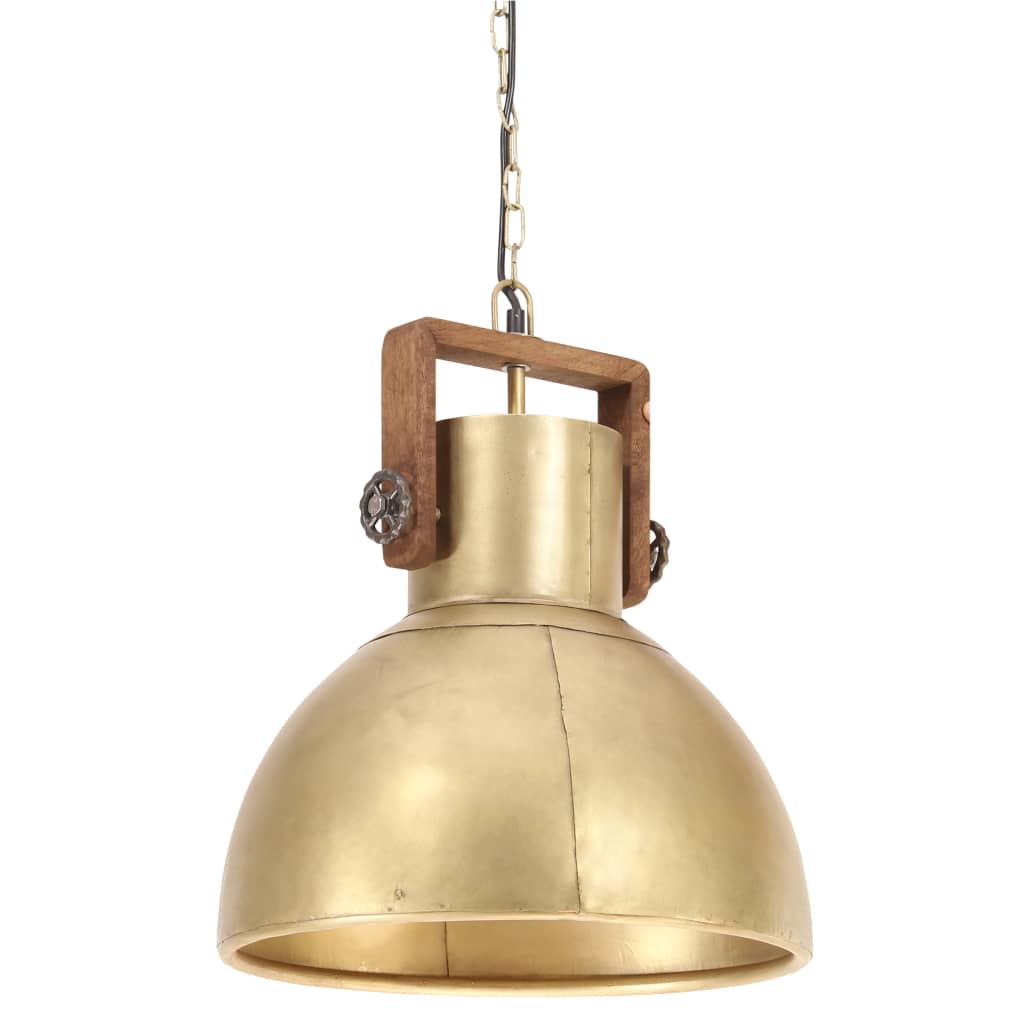 Hanglamp industrieel rond 25 W E27 40 cm messingkleurig is nu te koop bij PeponiXL, paradijselijk wonen!