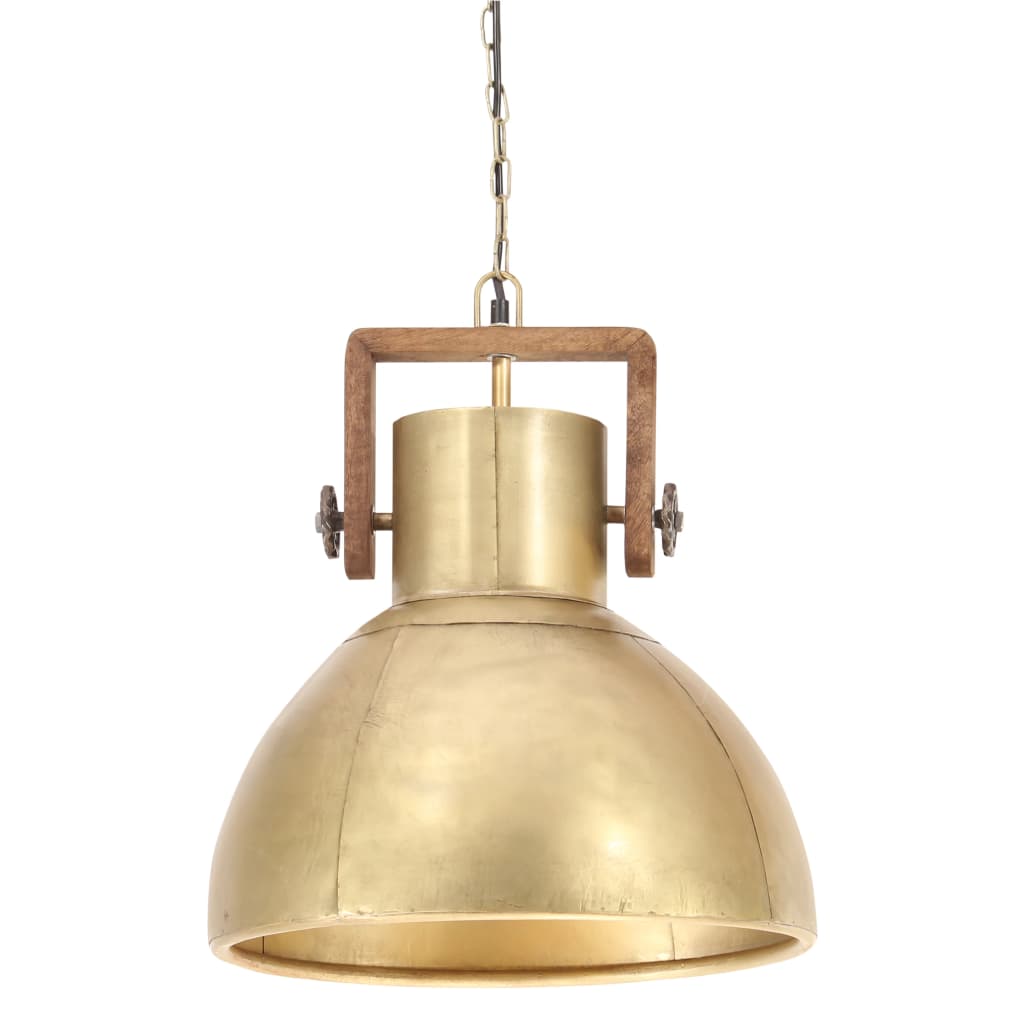 Hanglamp industrieel rond 25 W E27 40 cm messingkleurig is nu te koop bij PeponiXL, paradijselijk wonen!