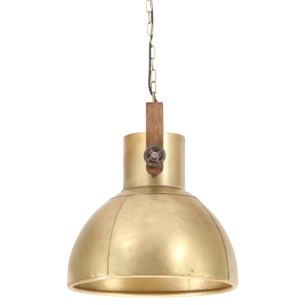 Hanglamp industrieel rond 25 W E27 40 cm messingkleurig is nu te koop bij PeponiXL, paradijselijk wonen!