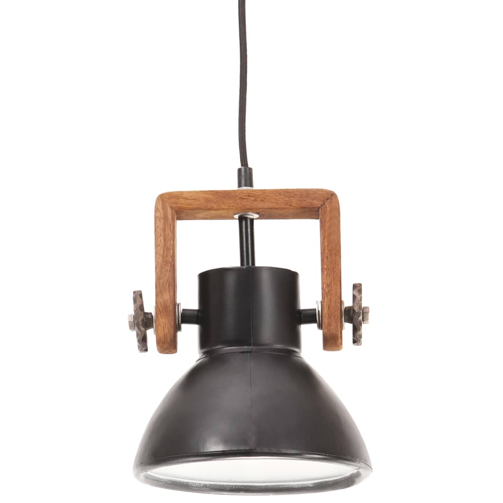 Hanglamp industrieel rond 25 W E27 19 cm zwart is nu te koop bij PeponiXL, paradijselijk wonen!