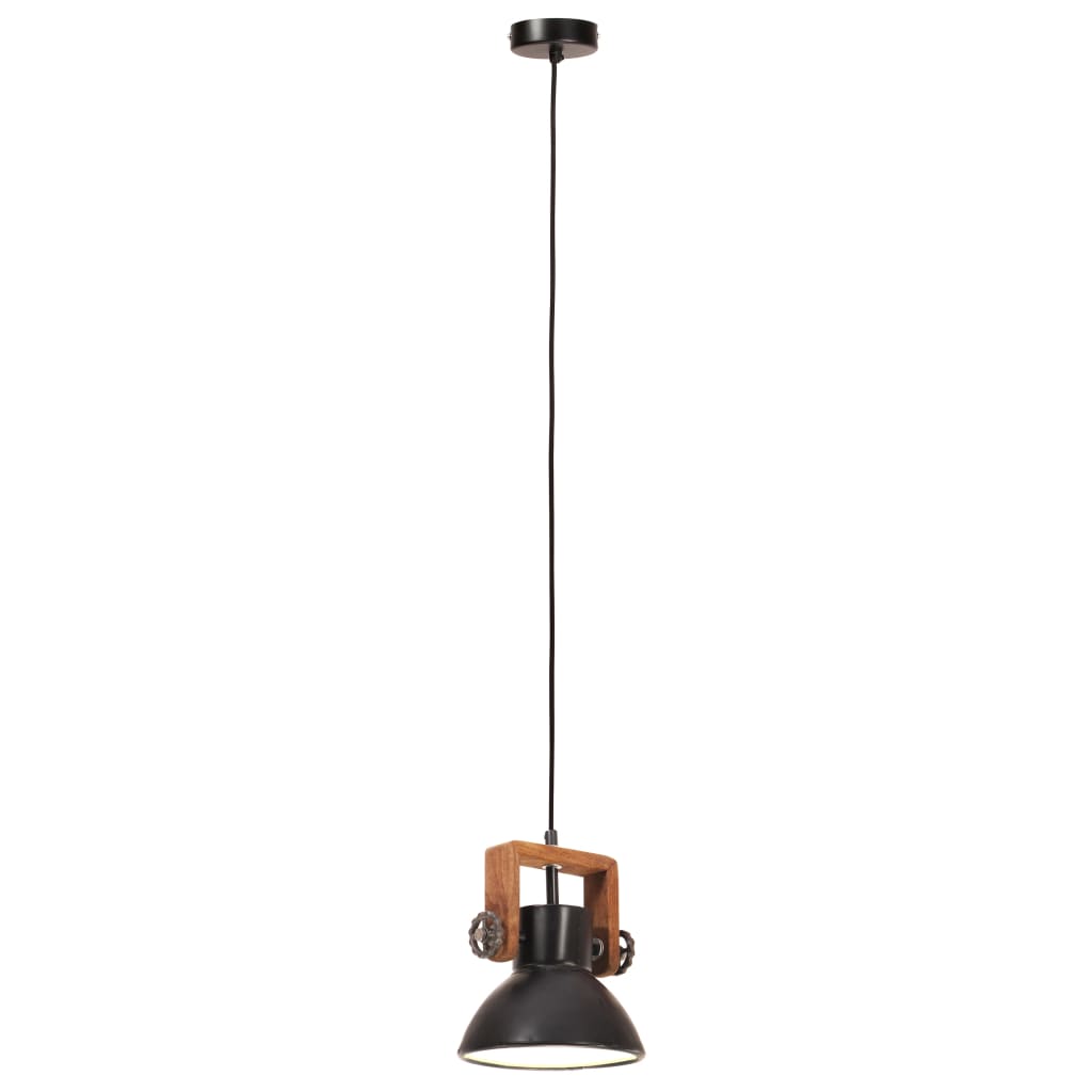 Hanglamp industrieel rond 25 W E27 19 cm zwart is nu te koop bij PeponiXL, paradijselijk wonen!