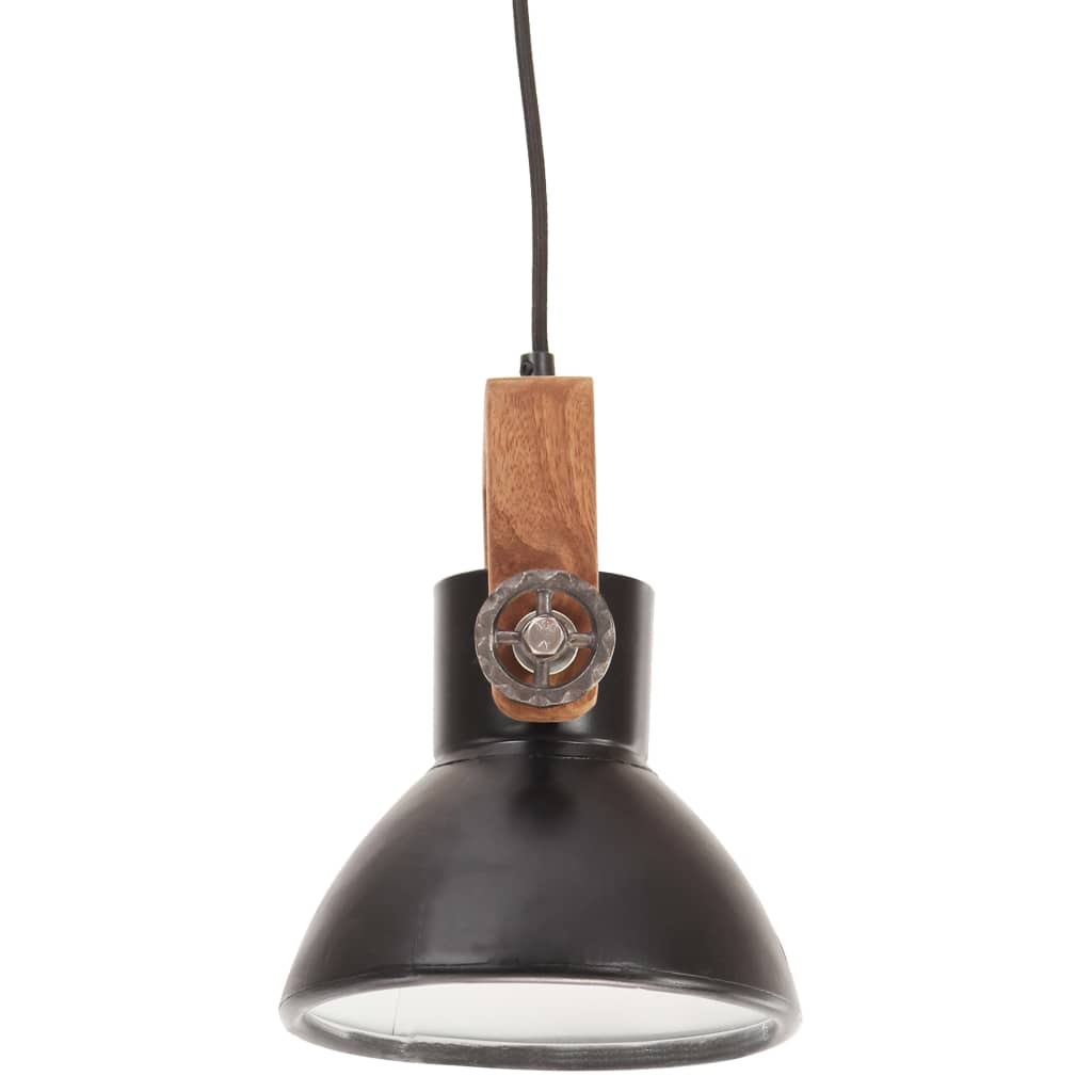 Hanglamp industrieel rond 25 W E27 19 cm zwart is nu te koop bij PeponiXL, paradijselijk wonen!