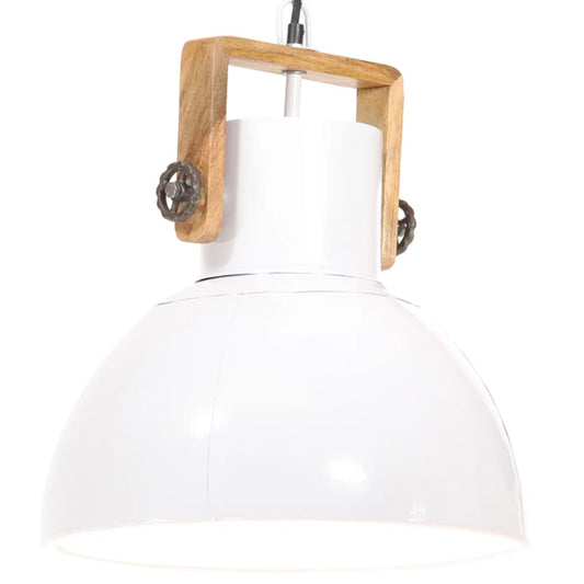 Hanglamp industrieel rond 25 W E27 40 cm wit is nu te koop bij PeponiXL, paradijselijk wonen!
