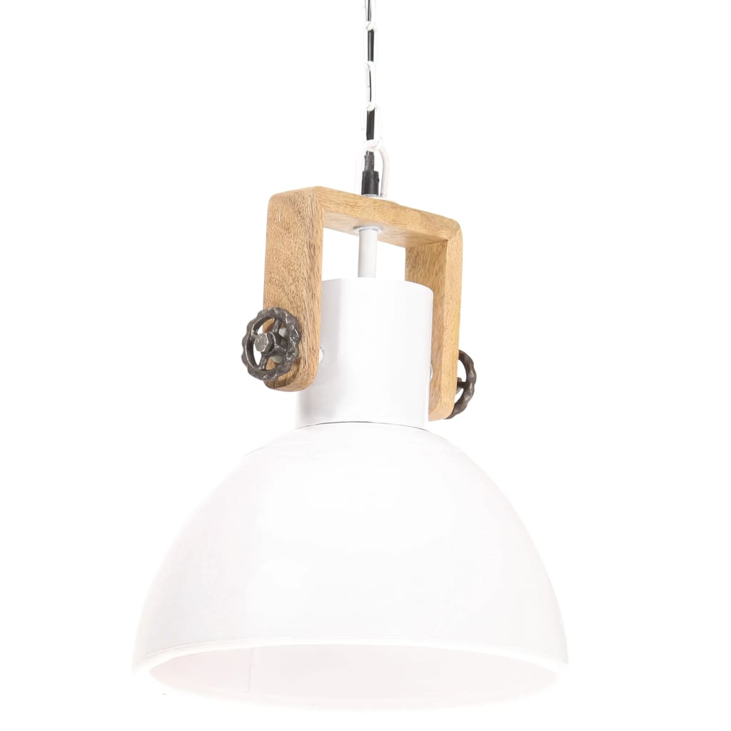 Hanglamp industrieel rond 25 W E27 30 cm wit is nu te koop bij PeponiXL, paradijselijk wonen!