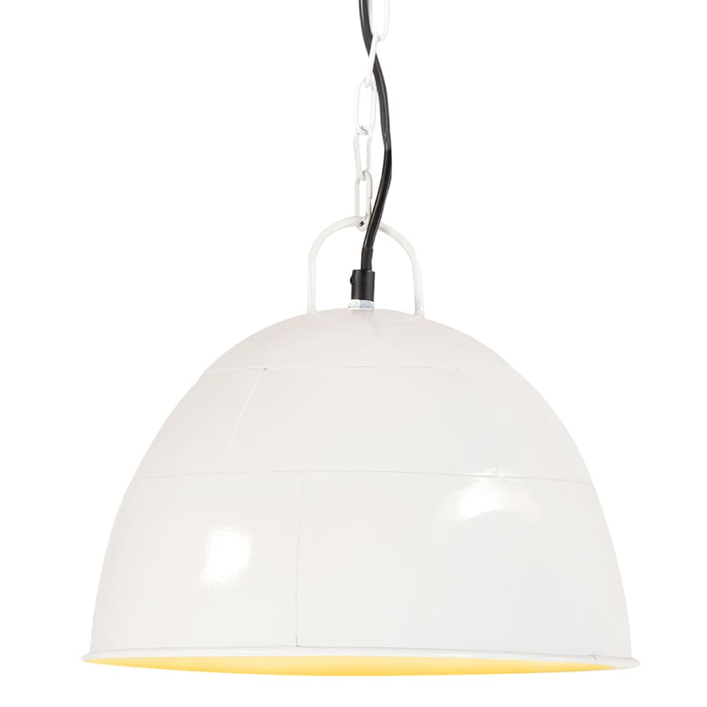 Hanglamp industrieel vintage rond 25 W E27 31 cm wit is nu te koop bij PeponiXL, paradijselijk wonen!