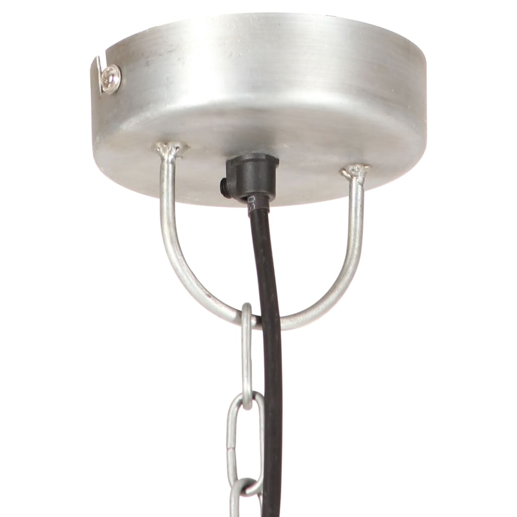 Hanglamp industrieel rond 25 W E27 42 cm zilverkleurig is nu te koop bij PeponiXL, paradijselijk wonen!