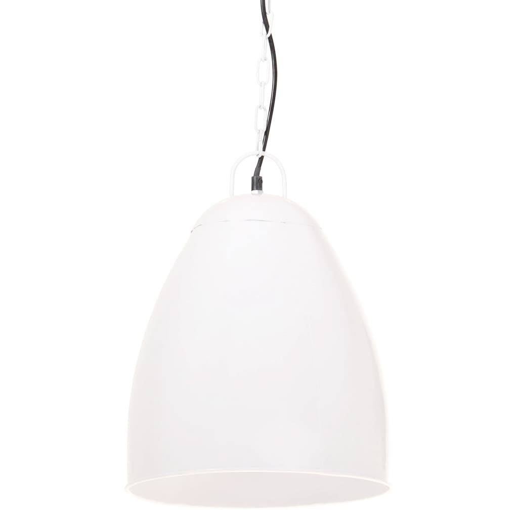 Hanglamp industrieel rond 25 W E27 32 cm wit is nu te koop bij PeponiXL, paradijselijk wonen!