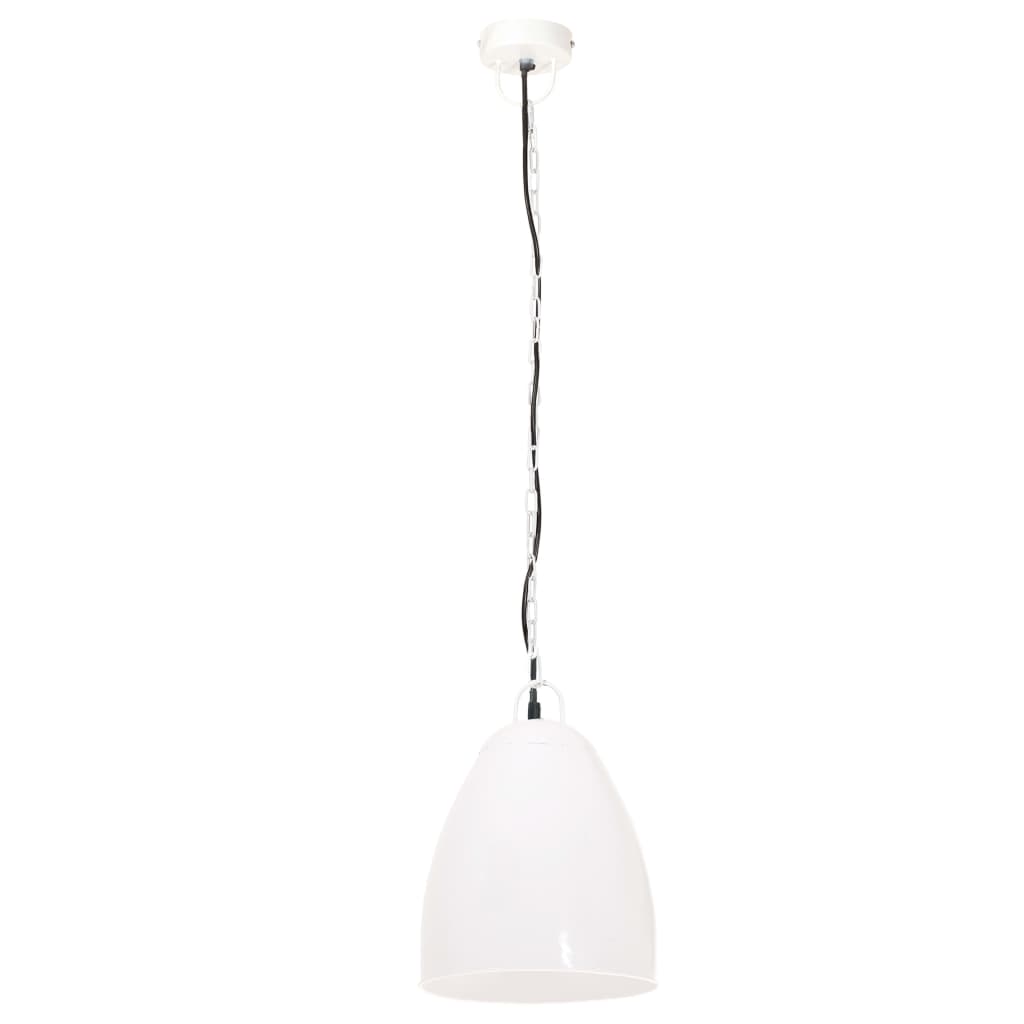 Hanglamp industrieel rond 25 W E27 32 cm wit is nu te koop bij PeponiXL, paradijselijk wonen!