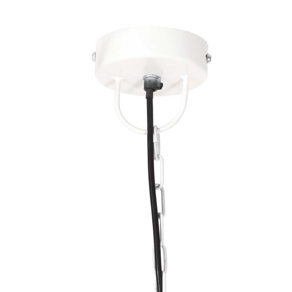 Hanglamp industrieel rond 25 W E27 32 cm wit is nu te koop bij PeponiXL, paradijselijk wonen!