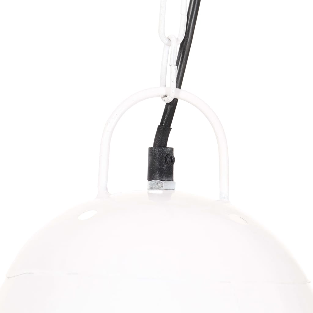 Hanglamp industrieel rond 25 W E27 32 cm wit is nu te koop bij PeponiXL, paradijselijk wonen!