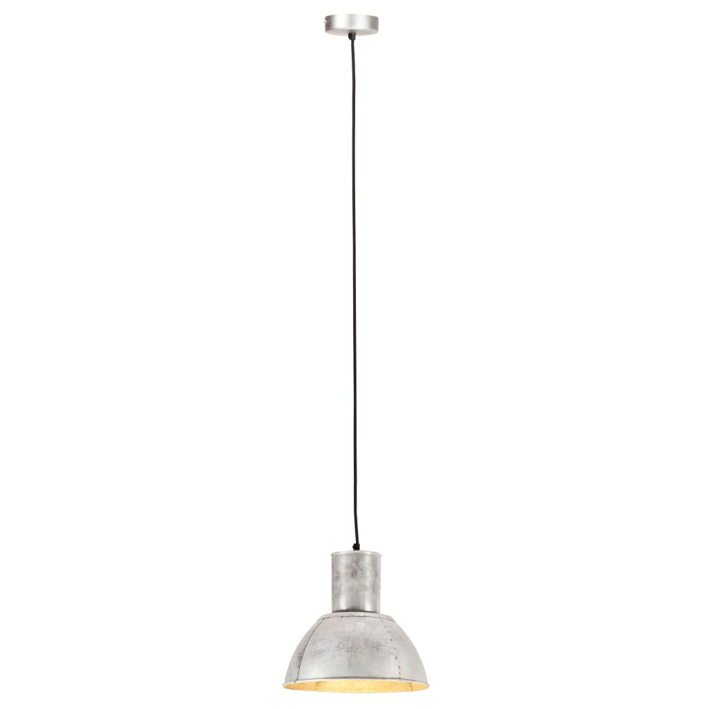 Hanglamp rond 25 W E27 28,5 cm zilverkleurig is nu te koop bij PeponiXL, paradijselijk wonen!