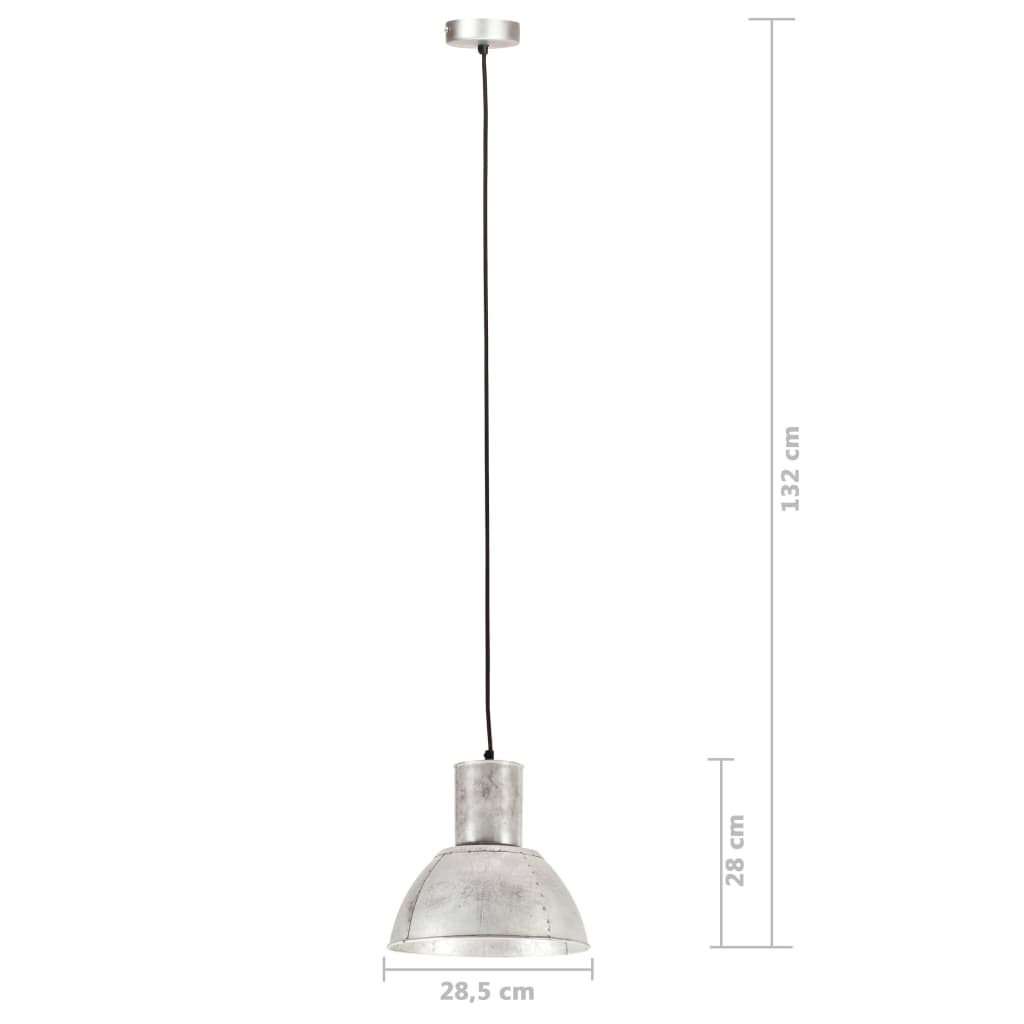 Hanglamp rond 25 W E27 28,5 cm zilverkleurig is nu te koop bij PeponiXL, paradijselijk wonen!