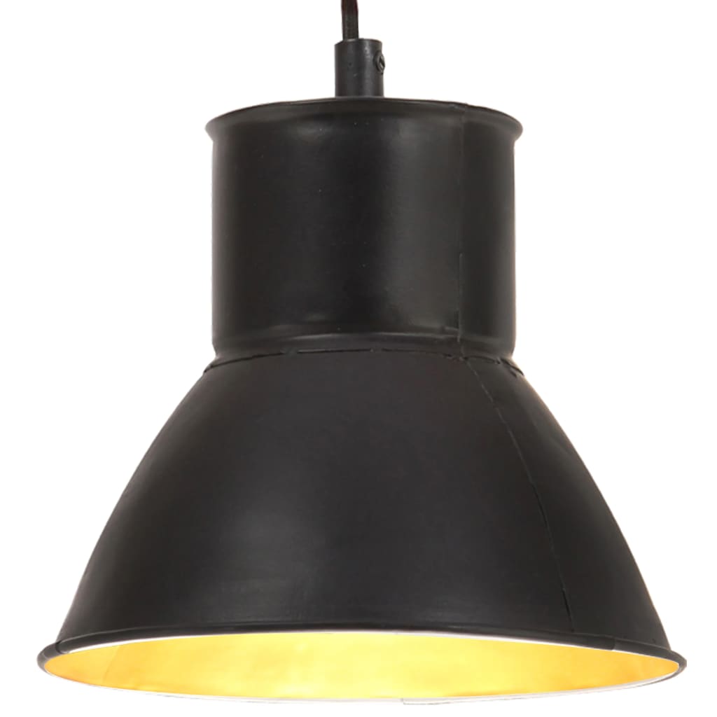 Hanglamp rond 25 W E27 17 cm zwart is nu te koop bij PeponiXL, paradijselijk wonen!