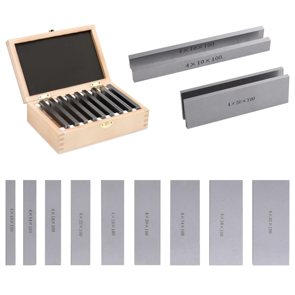 Parallelplaatjes 18 st 100 mm 10-42 mm is nu te koop bij PeponiXL, paradijselijk wonen!