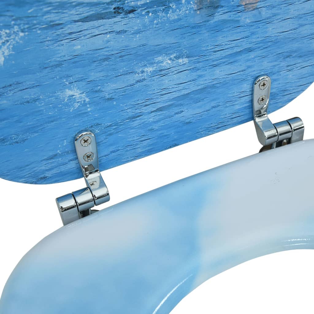 Toiletbril met deksel pinguïn MDF is nu te koop bij PeponiXL, paradijselijk wonen!