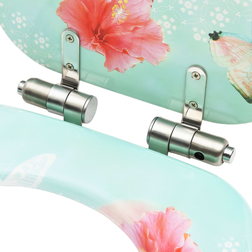 Toiletbril met soft-close deksel flamingo MDF is nu te koop bij PeponiXL, paradijselijk wonen!
