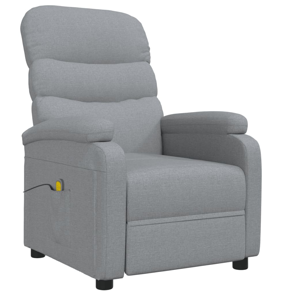 Massagestoel stof lichtgrijs is nu te koop bij PeponiXL, paradijselijk wonen!