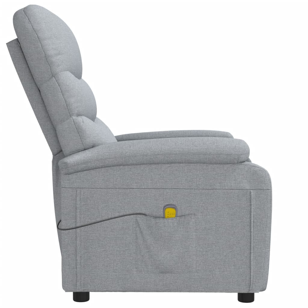 Massagestoel stof lichtgrijs is nu te koop bij PeponiXL, paradijselijk wonen!