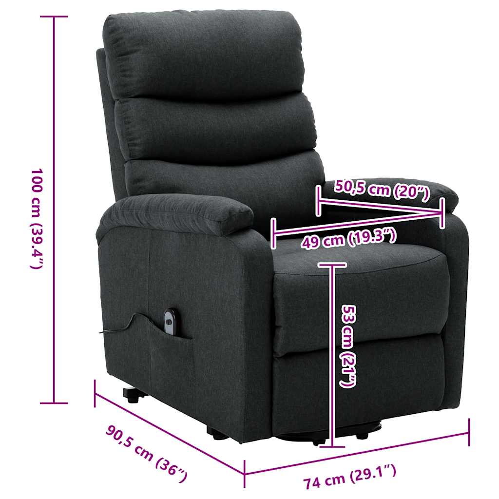 Sta-op-stoel stof donkergrijs is nu te koop bij PeponiXL, paradijselijk wonen!