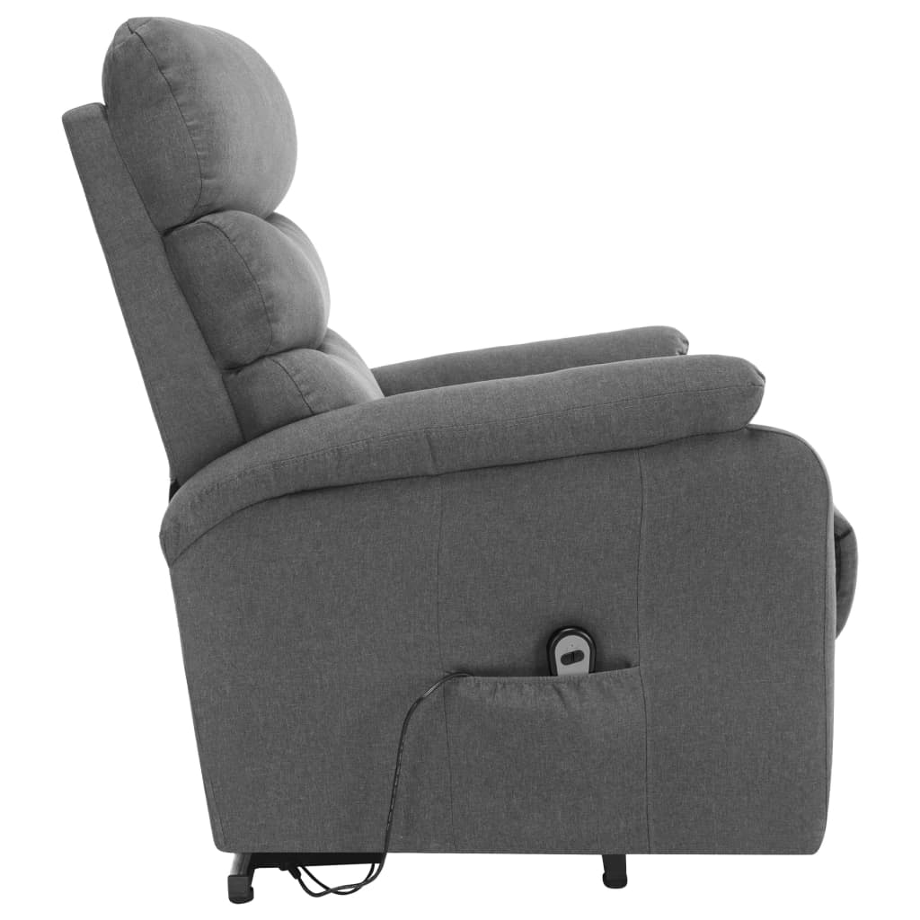 Sta-op-massagestoel stof lichtgrijs is nu te koop bij PeponiXL, paradijselijk wonen!
