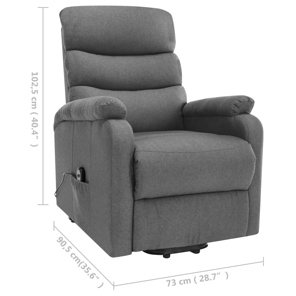 Sta-op-massagestoel stof lichtgrijs is nu te koop bij PeponiXL, paradijselijk wonen!
