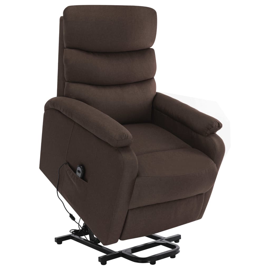 Sta-op-massagestoel stof bruin is nu te koop bij PeponiXL, paradijselijk wonen!