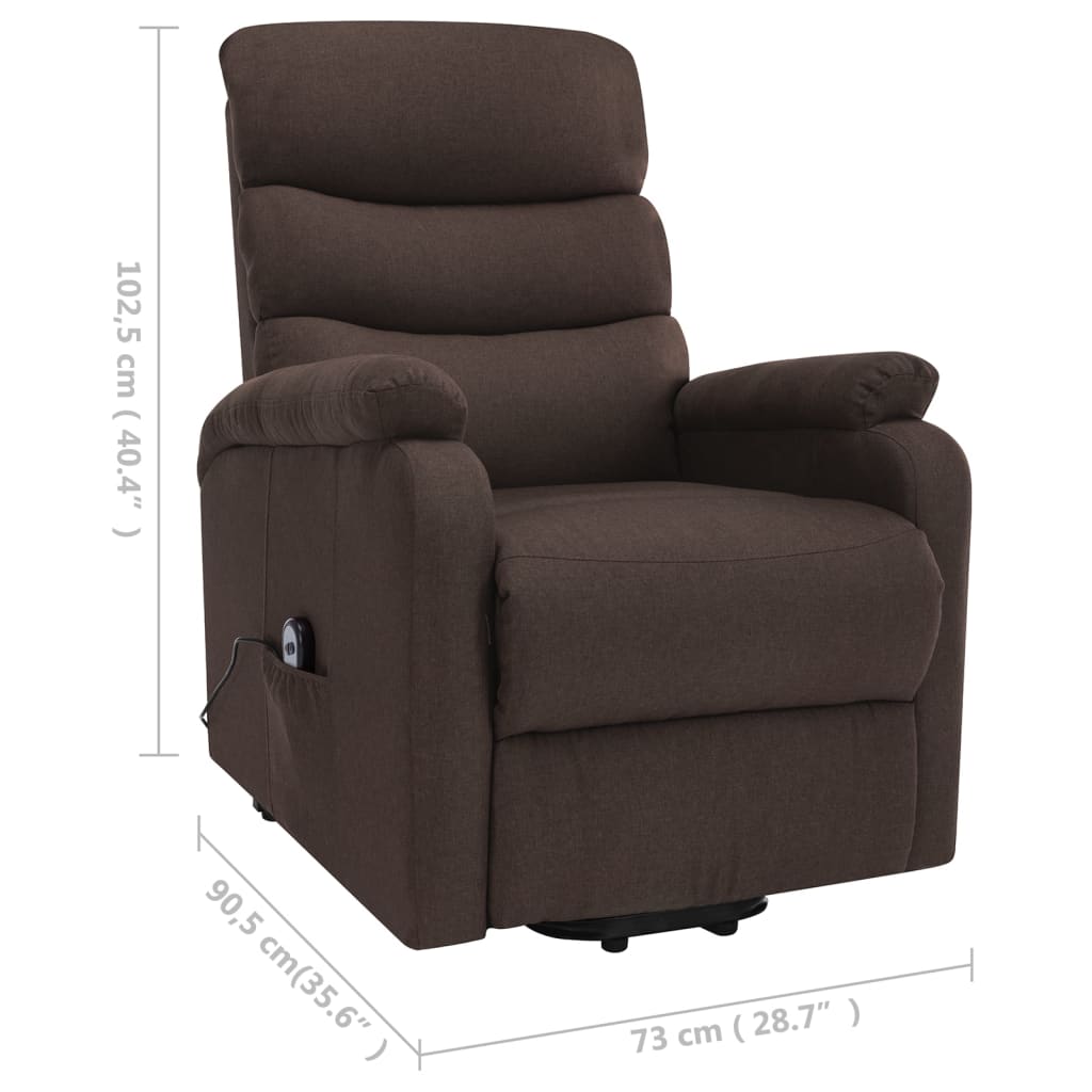 Sta-op-massagestoel stof bruin is nu te koop bij PeponiXL, paradijselijk wonen!