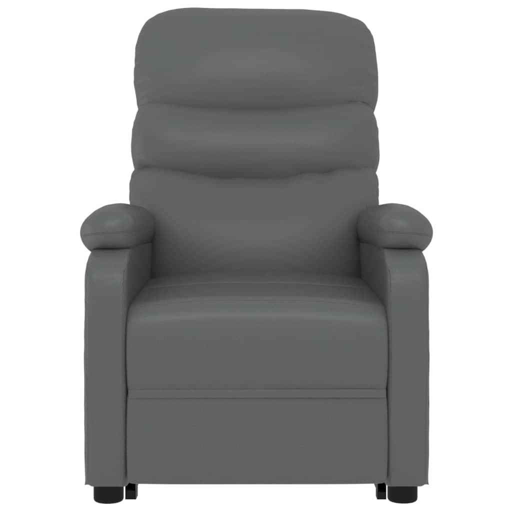 Sta-op-massagestoel kunstleer antracietkleurig is nu te koop bij PeponiXL, paradijselijk wonen!