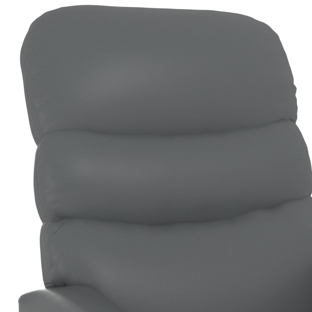 Sta-op-massagestoel kunstleer antracietkleurig is nu te koop bij PeponiXL, paradijselijk wonen!