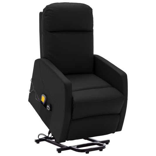 Sta-op-massagestoel kunstleer zwart is nu te koop bij PeponiXL, paradijselijk wonen!