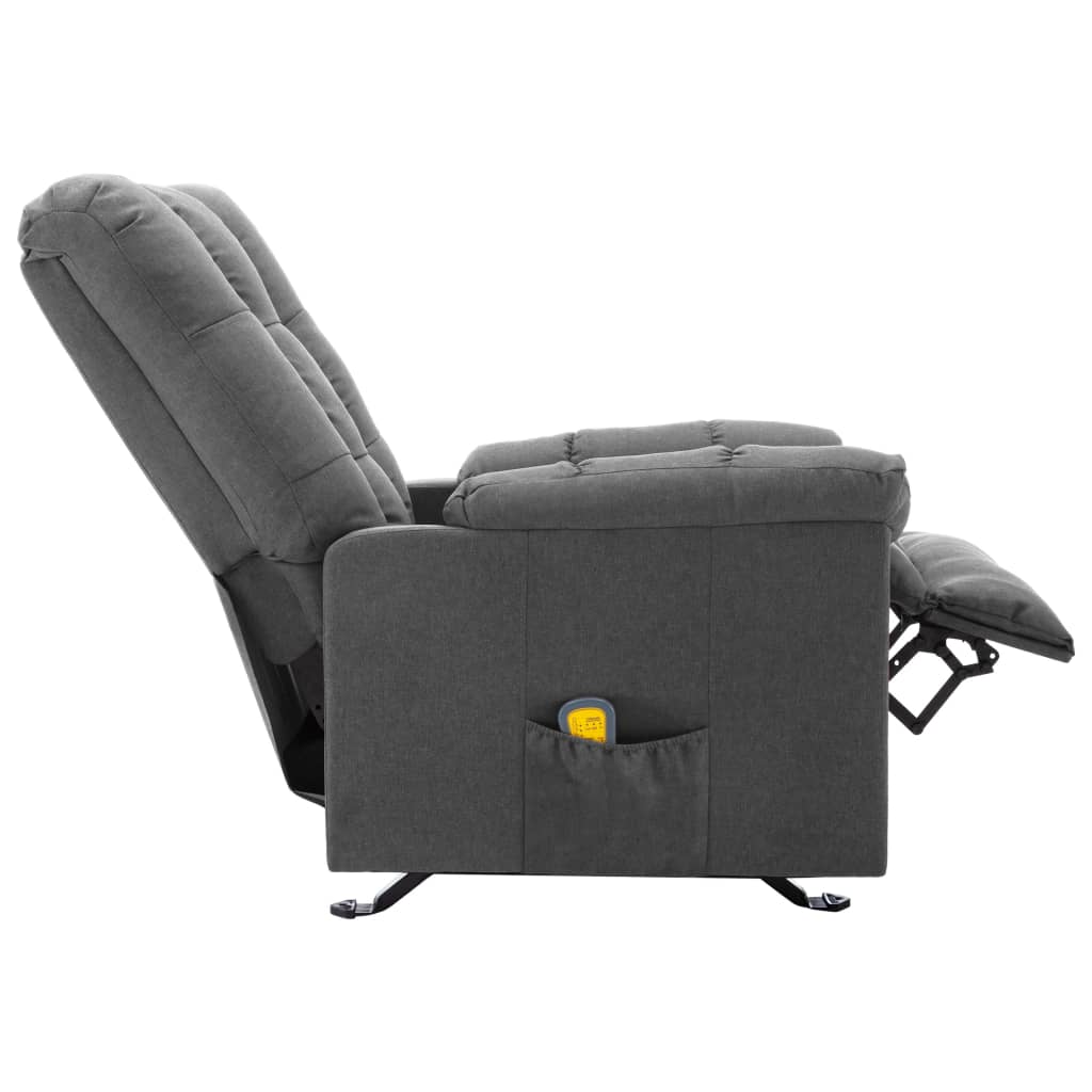 Massagestoel verstelbaar stof lichtgrijs is nu te koop bij PeponiXL, paradijselijk wonen!