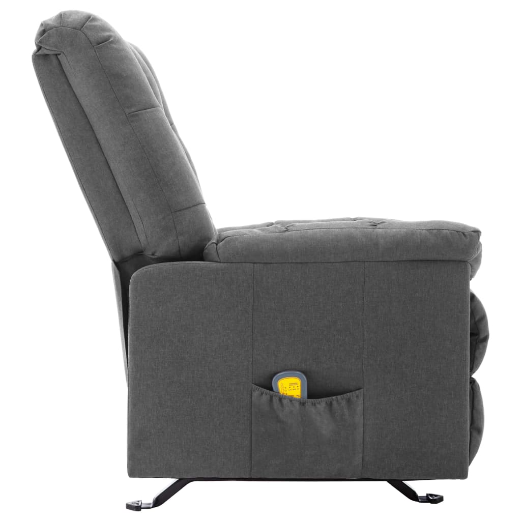 Massagestoel verstelbaar stof lichtgrijs is nu te koop bij PeponiXL, paradijselijk wonen!