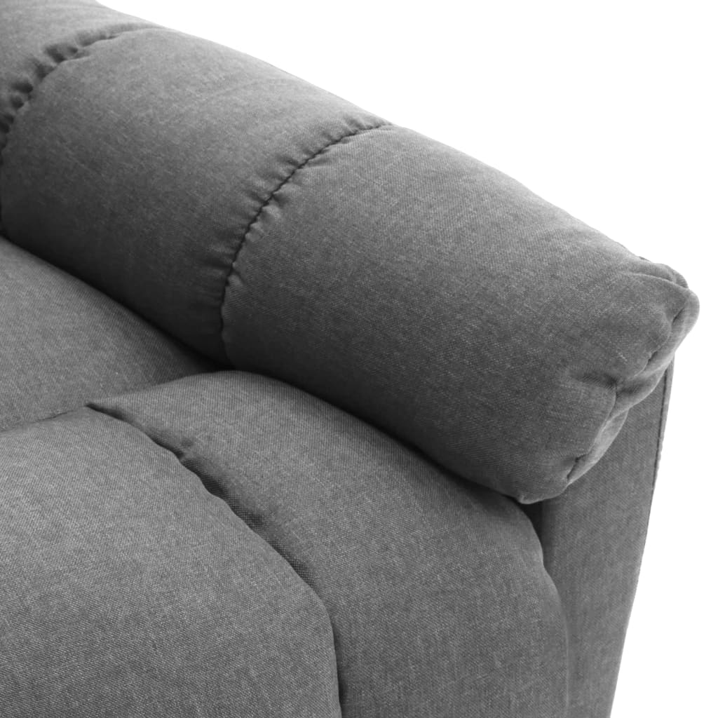 Massagestoel verstelbaar stof lichtgrijs is nu te koop bij PeponiXL, paradijselijk wonen!