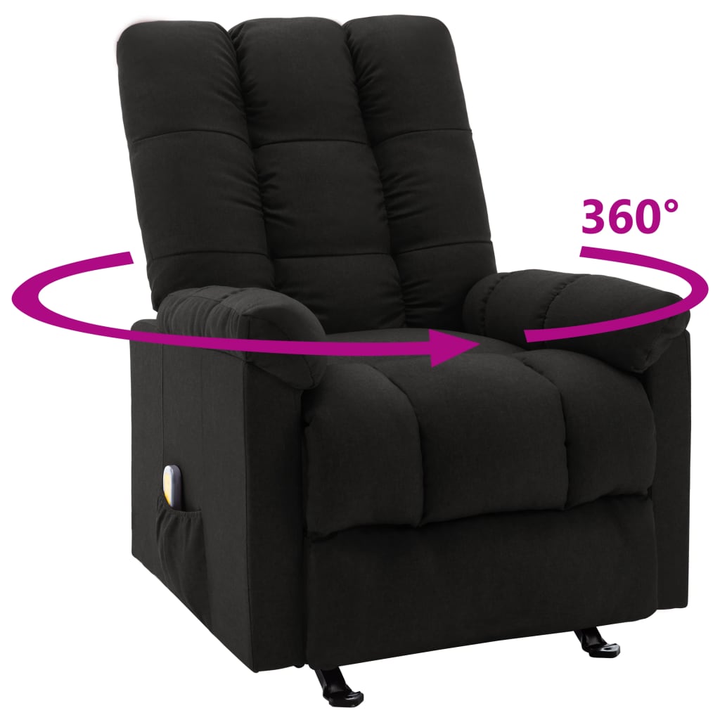 Massagestoel verstelbaar stof zwart is nu te koop bij PeponiXL, paradijselijk wonen!