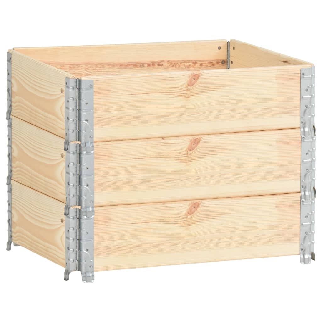 3 st Plantenbakken verhoogd 60x80 cm massief grenenhout is nu te koop bij PeponiXL, paradijselijk wonen!