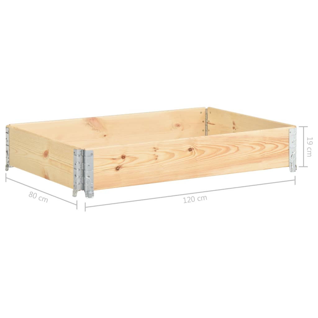 Plantenbak verhoogd 80x120 cm massief grenenhout is nu te koop bij PeponiXL, paradijselijk wonen!