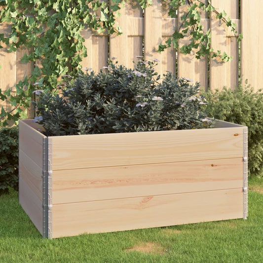 3 st Plantenbakken verhoogd 80x120 cm massief grenenhout is nu te koop bij PeponiXL, paradijselijk wonen!