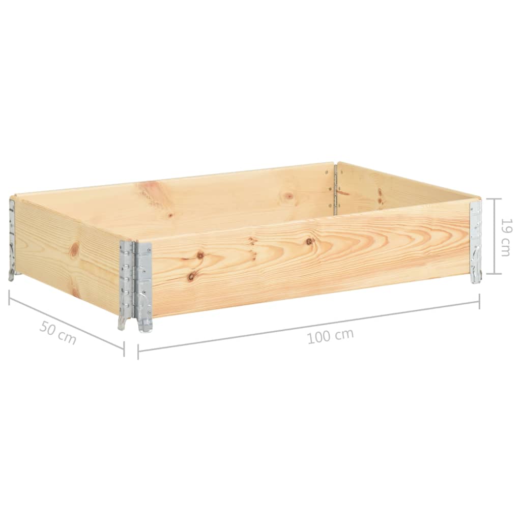 Plantenbak verhoogd 50x100 cm massief grenenhout is nu te koop bij PeponiXL, paradijselijk wonen!