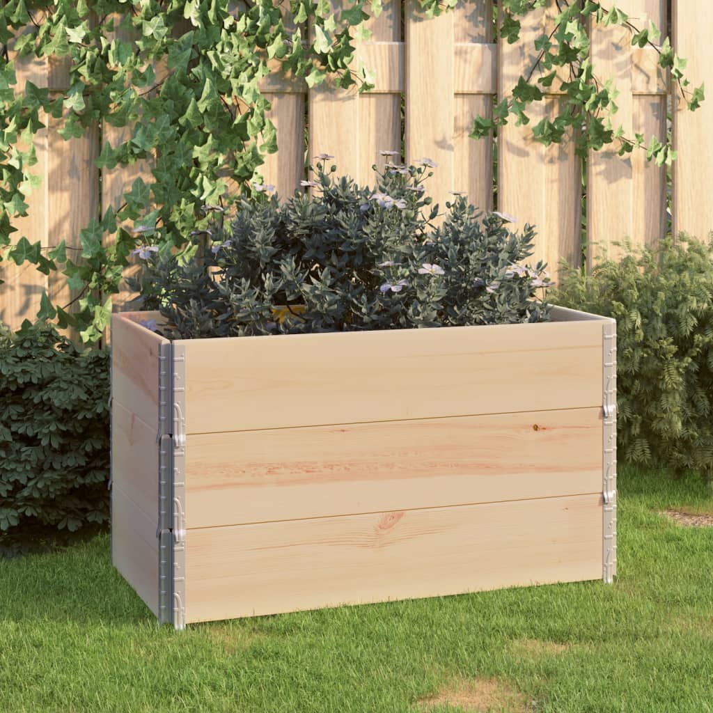3 st Plantenbakken verhoogd 50x100 cm massief grenenhout is nu te koop bij PeponiXL, paradijselijk wonen!