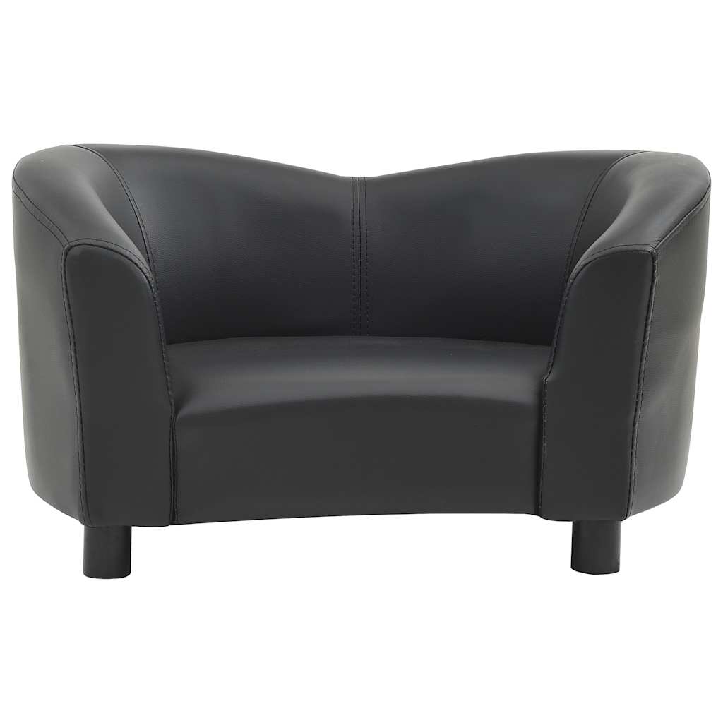 Hondenbank 67x41x39 cm kunstleer zwart is nu te koop bij PeponiXL, paradijselijk wonen!