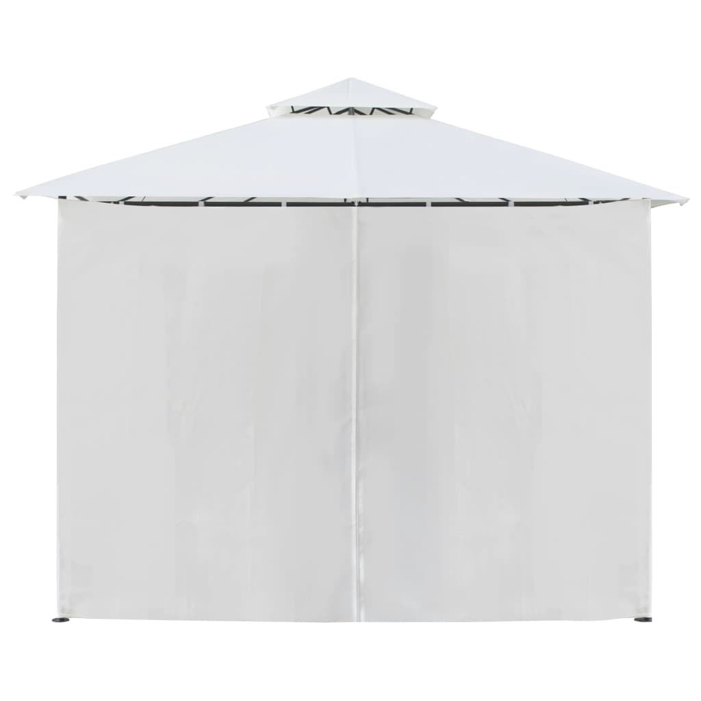 Prieel met gordijnen 180g/m² 600x298x270 cm wit is nu te koop bij PeponiXL, paradijselijk wonen!