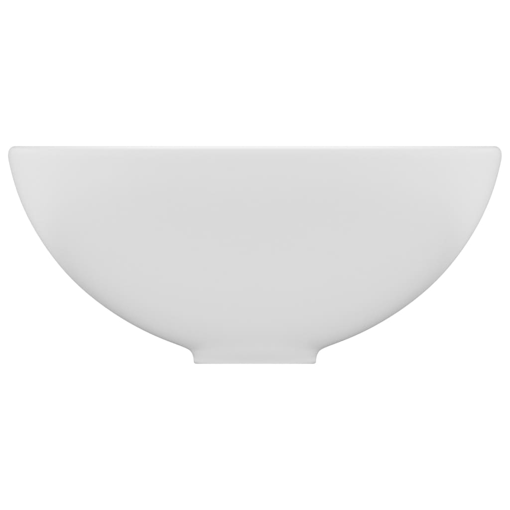 Wastafel rond 32,5x14 cm keramiek matwit is nu te koop bij PeponiXL, paradijselijk wonen!