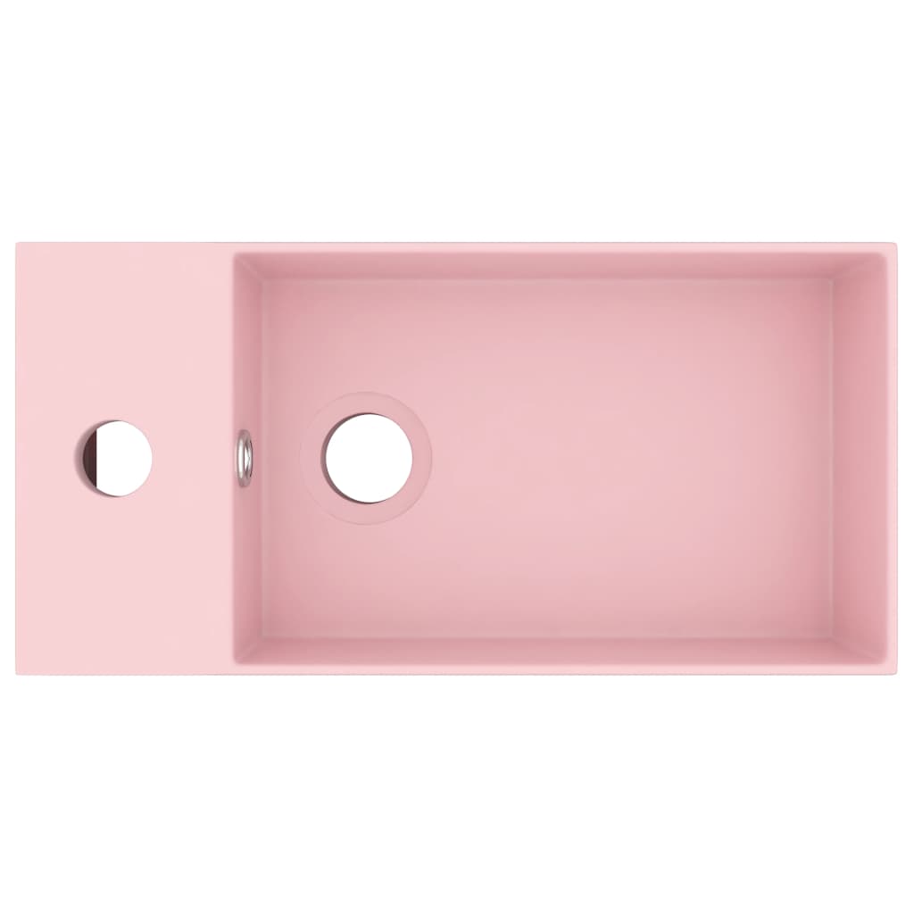 Wastafel met overloop keramiek matroze is nu te koop bij PeponiXL, paradijselijk wonen!