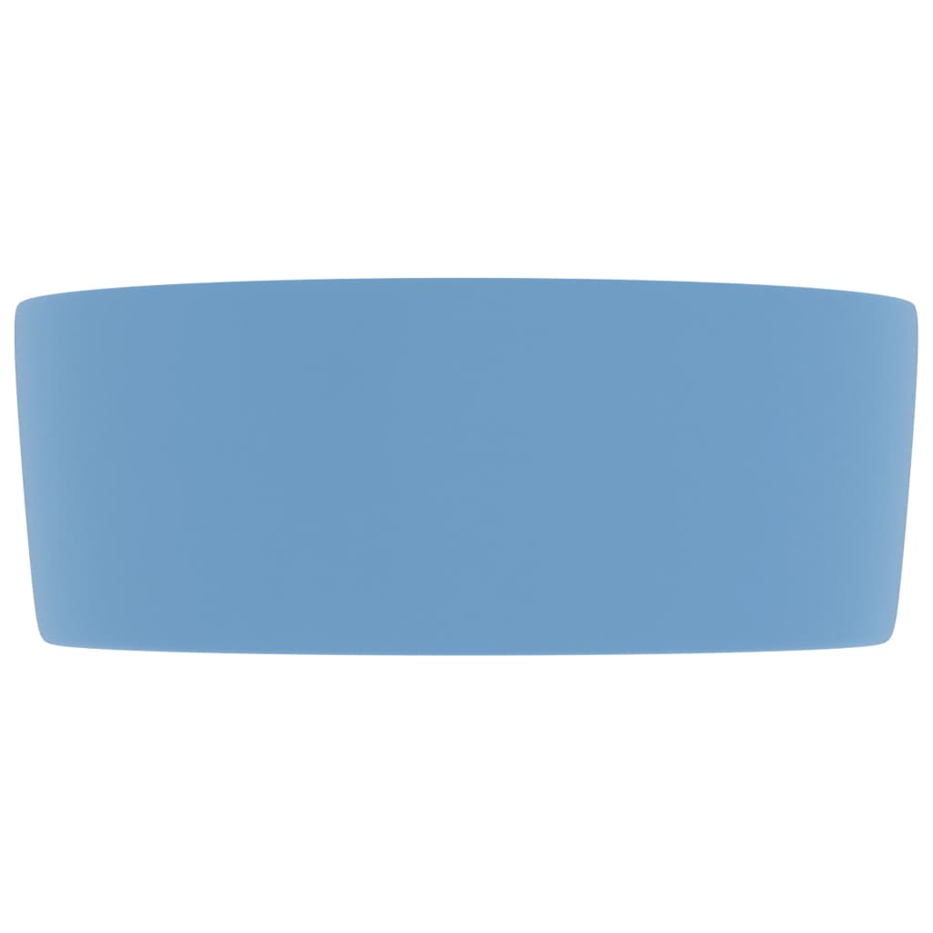 Wastafel rond 40x15 cm keramiek mat lichtblauw is nu te koop bij PeponiXL, paradijselijk wonen!