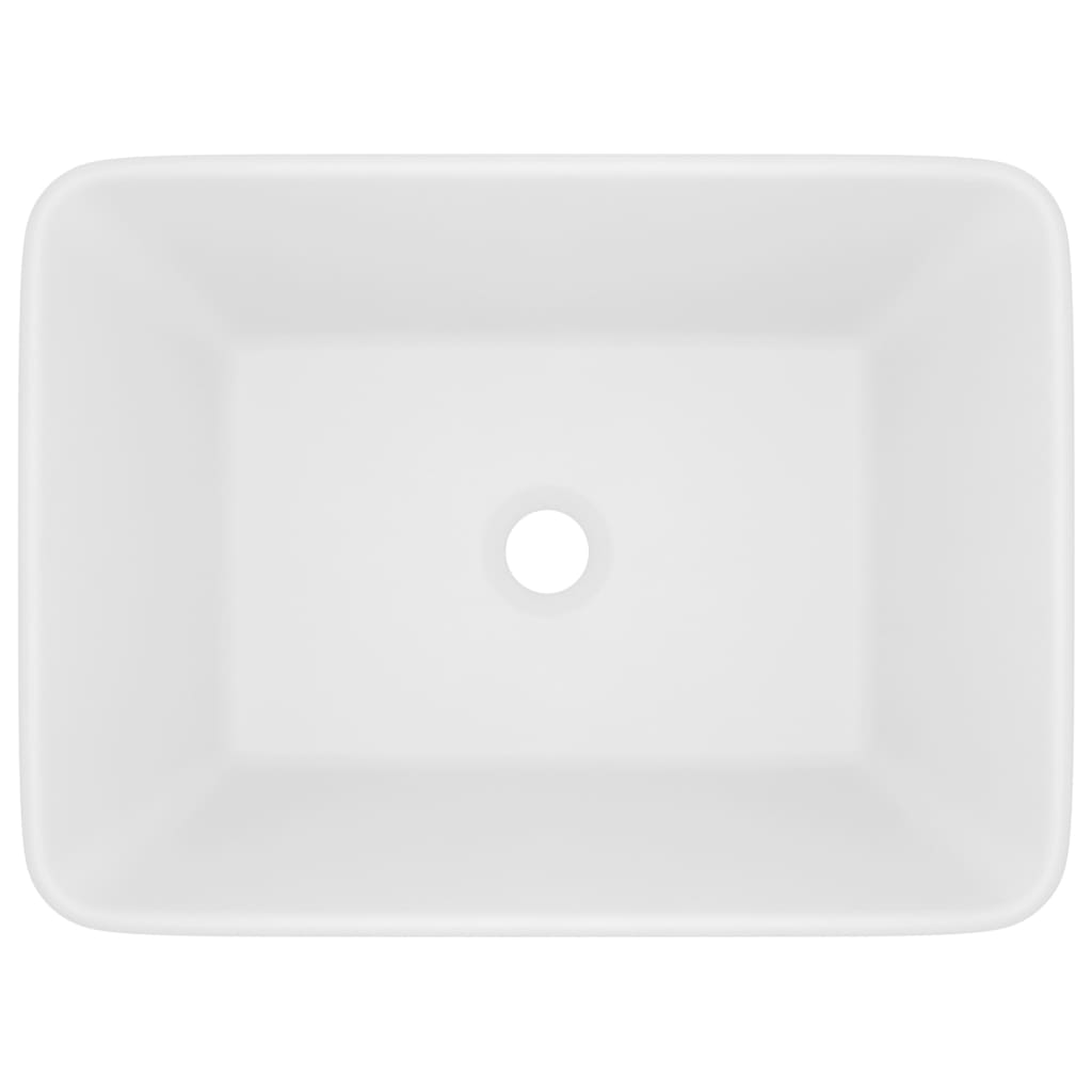 Wastafel 41x30x12 cm keramiek matwit is nu te koop bij PeponiXL, paradijselijk wonen!