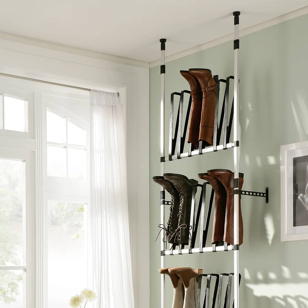 Laarzenrek met stangen telescopisch aluminium is nu te koop bij PeponiXL, paradijselijk wonen!