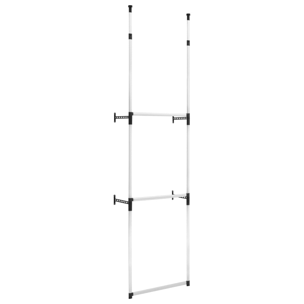 Kledingkastsysteem met stangen telescopisch aluminium is nu te koop bij PeponiXL, paradijselijk wonen!