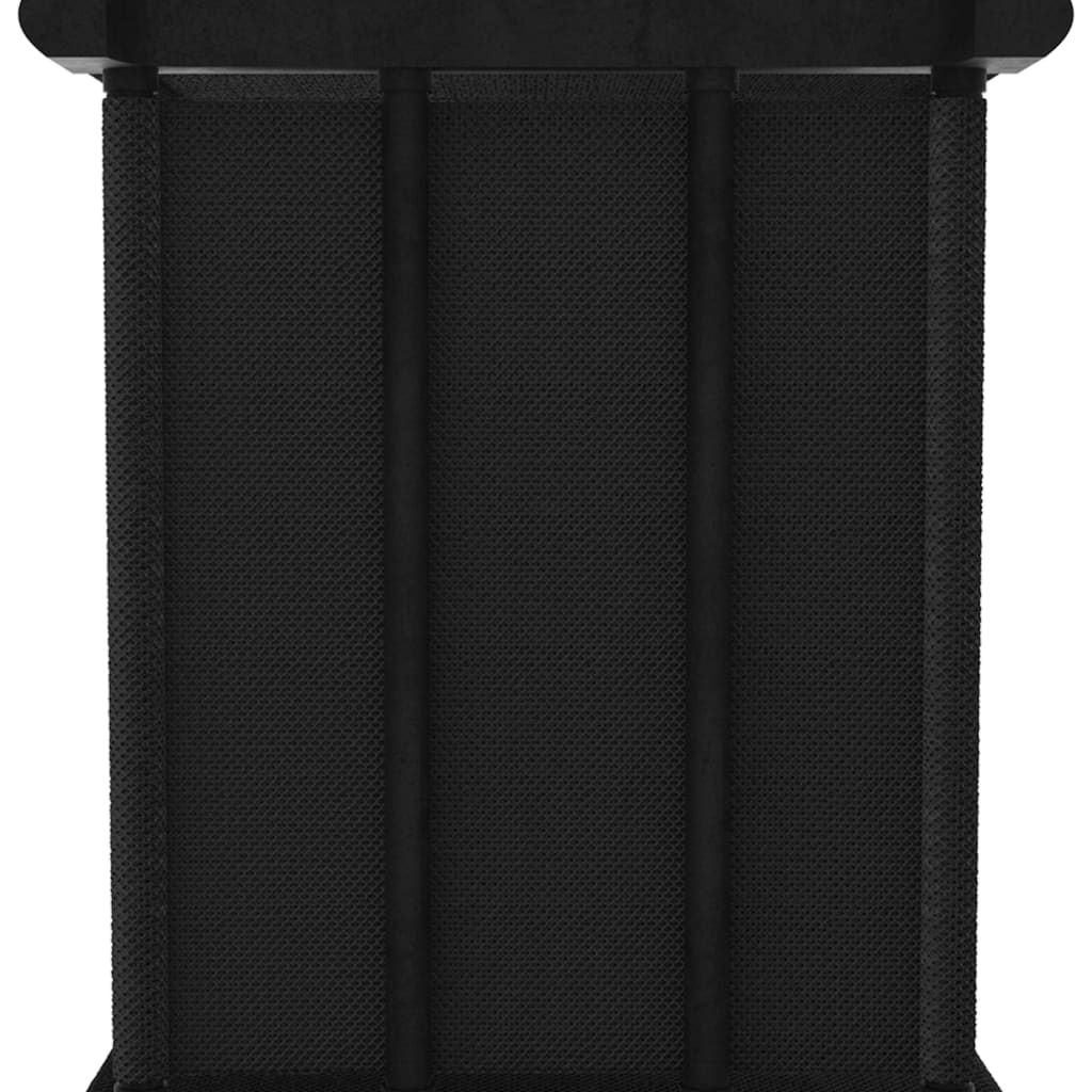Kast met 15 vakken 103x30x175,5 cm stof zwart is nu te koop bij PeponiXL, paradijselijk wonen!
