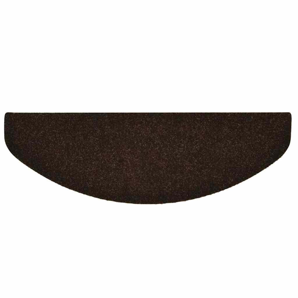 Trapmatten Zelfklevend 15 stuks 65x21x4 cm Bruin Halfrond Groot